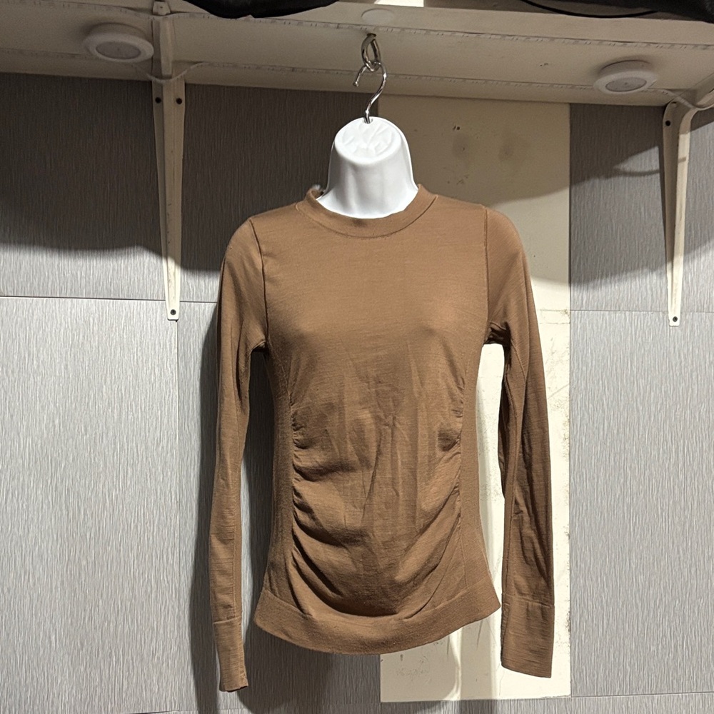 Athleta Seamless Brown Long Sleeve Top